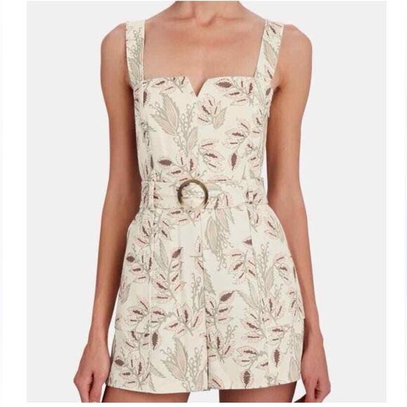 NEW Intermix Romper Stefanie Belted Adjustable Strap Sz 2 - Picture 6 of 6